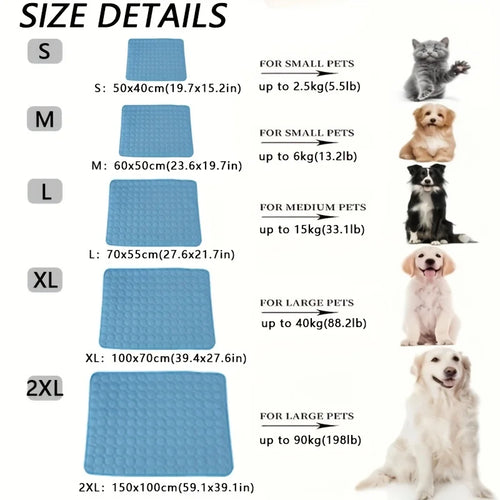 Dog Cooling Mat – Self-Cooling Gel Pad for Dogs & Cats