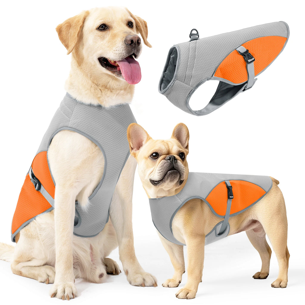 Dog Cooling Vest with Harness & Portable Water Bottle