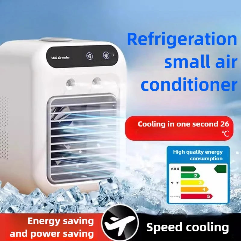 Portable Pet Cooling Fan with Ice Mist Spray